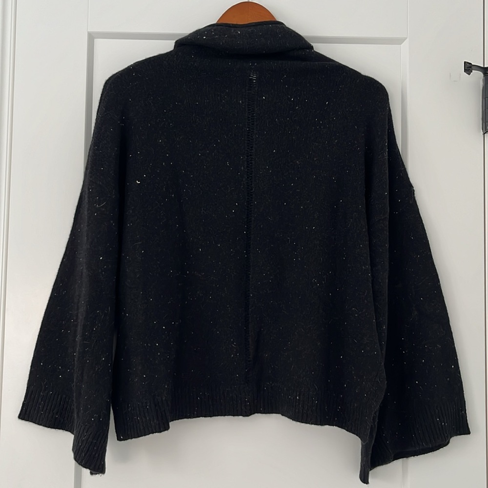 Frame Funnel Neck Swing Cashmere Sweater - Picture 6 of 7